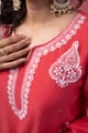 Image for Kusvaa Kds042 Chanchal Chanderi Kurta Dupatta Set Detailing