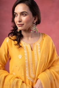 Image for Kusvaa Kds043 Dakshita Chanderi Kurta Dupatta Set Featured