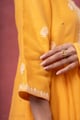 Image for Kusvaa Kds043 Dakshita Chanderi Kurta Dupatta Set Sleeve