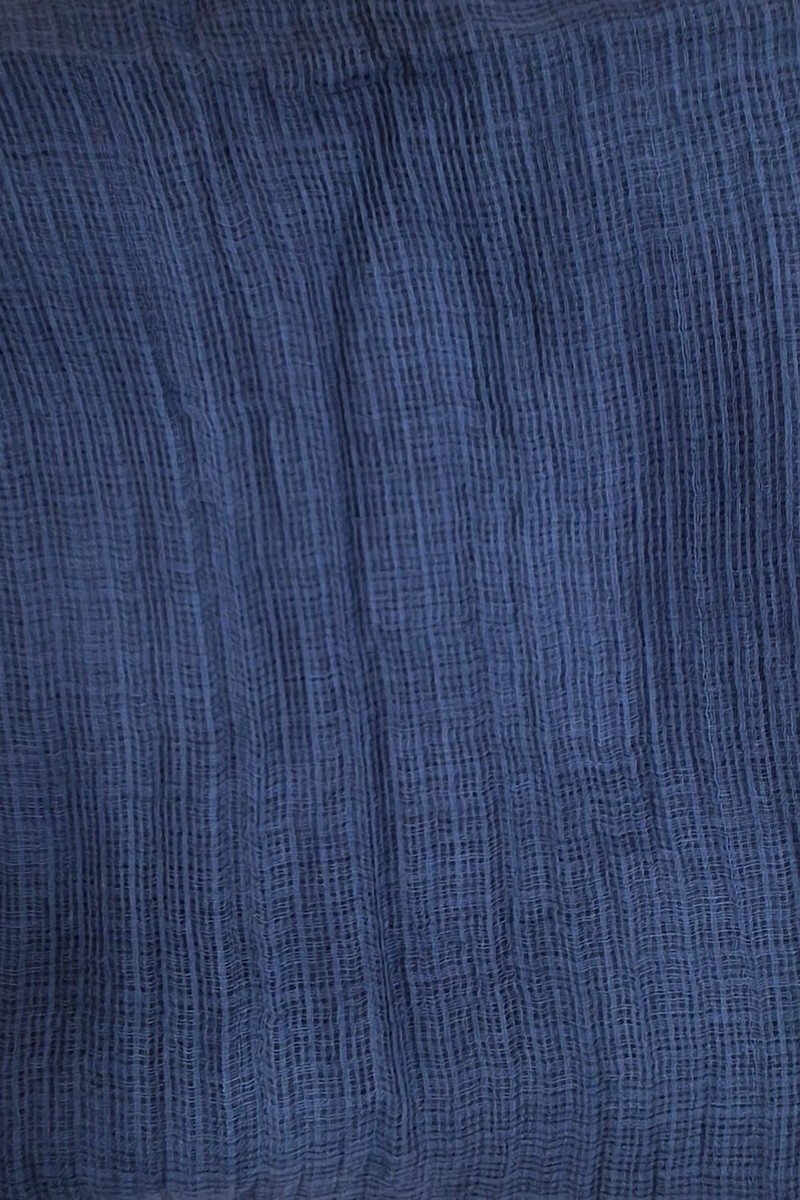 Image for Kusvaa Rndupatta05 Multi Color Cotton Kota Doria Dupatta Navyblue Closeup