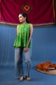Image for Kusvaa Shk095 Leela Cotton A Line Short Kurti Front