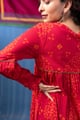 Image for Kusvaa Shk096 Mahima Cotton A Line Short Kurti Detailing