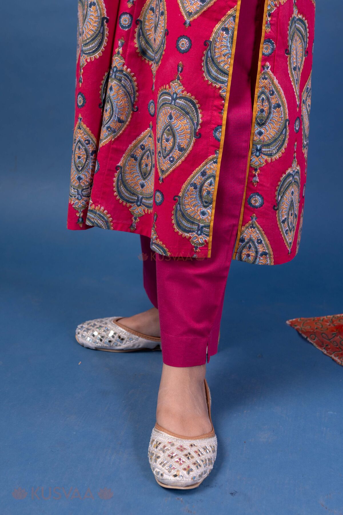 Image for Kusvaa Wkr410 Karuna Handblock Cotton Kurta Bottom