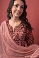 Image for Kusvaa Wkr418 Chintan Handblock Cotton Kurta Closeup
