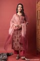 Image for Kusvaa Wkr418 Chintan Handblock Cotton Kurta Dupatta