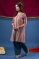 Image for Kusvaa Wkr425 Jivika Handblock A Line Kurta Walking
