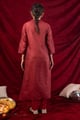 Image for Kusvaa Wkr426 Janhvi Handloom Cotton Kurta Back