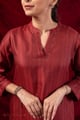 Image for Kusvaa Wkr426 Janhvi Handloom Cotton Kurta Detailing