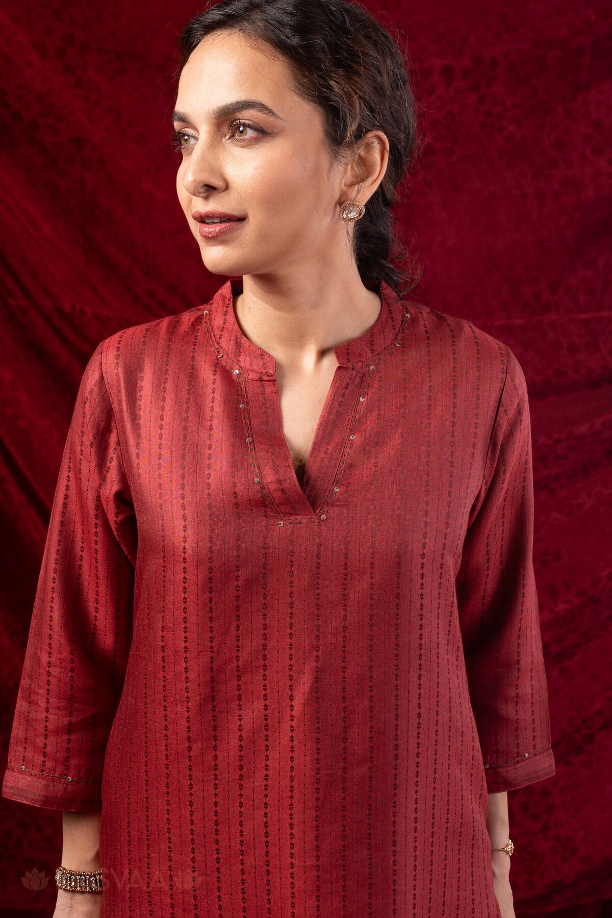 Image for Kusvaa Wkr426 Janhvi Handloom Cotton Kurta Featured