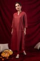 Image for Kusvaa Wkr426 Janhvi Handloom Cotton Kurta Front