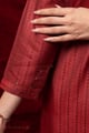 Image for Kusvaa Wkr426 Janhvi Handloom Cotton Kurta Sleeve
