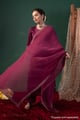 Image for Kusvaa Wkr431 Gayatri Chanderi Purple Kurta Full