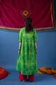 Image for Kusvaa Wkr432 Manasa Cotton A Line Kurta Backfull
