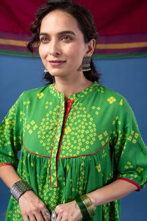 Image for Kusvaa Wkr432 Manasa Cotton A Line Kurta Featured