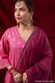 Image for Kusvaa Wkr436 Gita Chanderi Pink Kurta Detailing