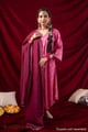 Image for Kusvaa Wkr436 Gita Chanderi Pink Kurta Full