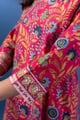 Image for Kusvaa Wkr437 Kamala Handblock Cotton Kurta Sleeve