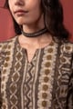 Image for Kusvaa Wkr438 Kalika Cotton A Line Kurta Nack