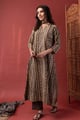 Image for Kusvaa Wkr438 Kalika Cotton A Line Kurta Walking