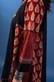 Image for Kusvaa Wkr441 Navami Cottton Maroon Kurta Sleeve