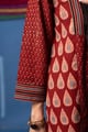 Image for Kusvaa Wkr442 Neha Cottton Maroon Kurta Detailing