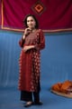 Image for Kusvaa Wkr442 Neha Cottton Maroon Kurta Style