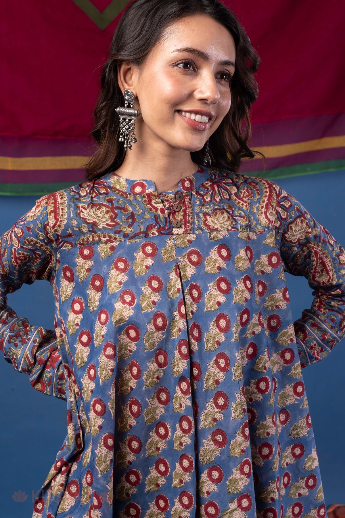 Image for Kusvaa Wkr443 Ekaja Cotton A Line Kurta Featured