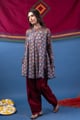 Image for Kusvaa Wkr443 Ekaja Cotton A Line Kurta Side