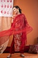 Image for Kusvaa Wkr446 Bharathi Cotton Straight Kurta Dupatta