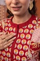 Image for Kusvaa Wkr446 Bharathi Cotton Straight Kurta Nack