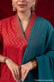 Image for Kusvaa Wkr449 Chaitanya Slik A Line Kurta Detailing