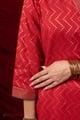 Image for Kusvaa Wkr449 Chaitanya Slik A Line Kurta Sleeve