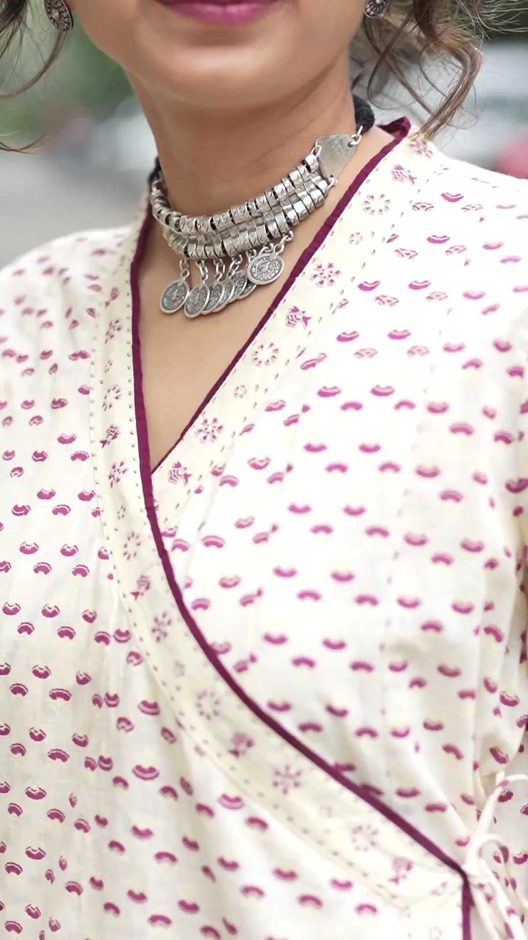 Menaja Cotton Angrakha Kurta
