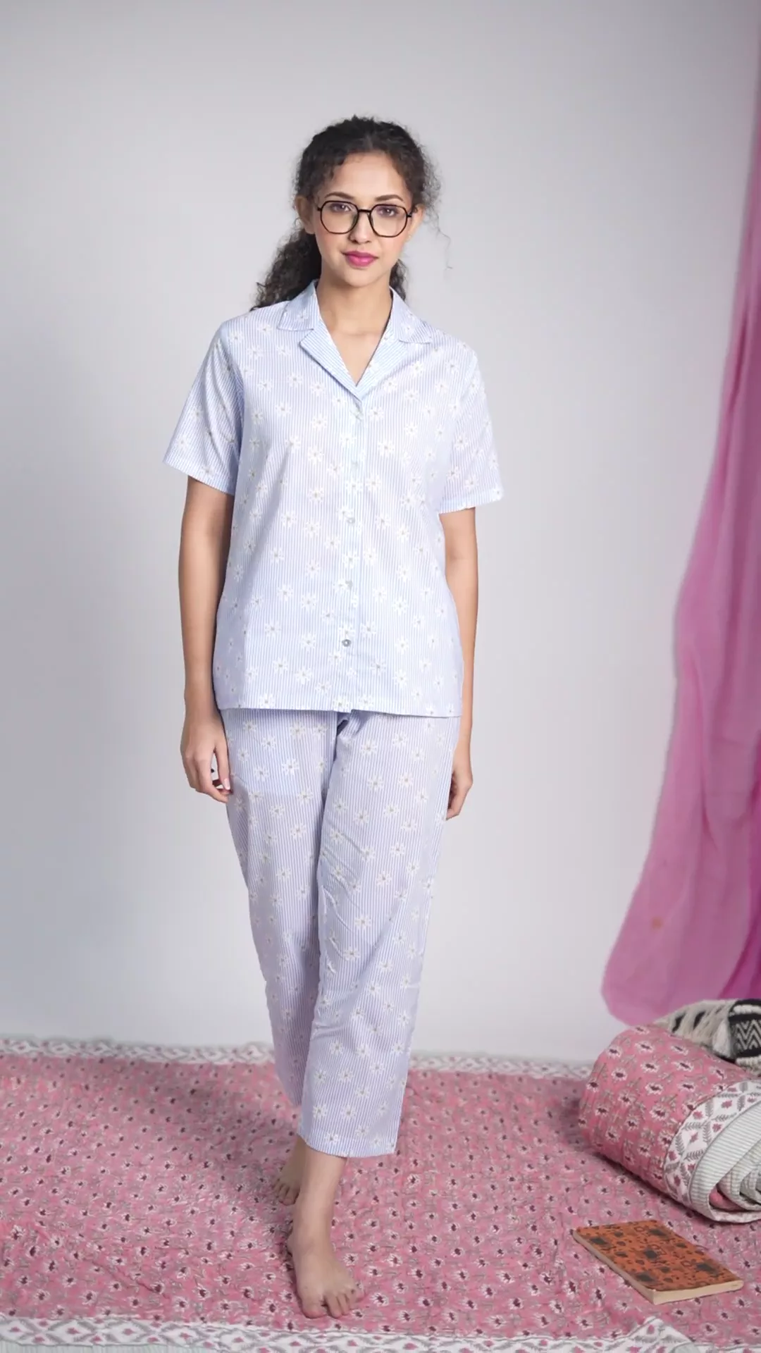 Saloni Cotton Loungewear Set