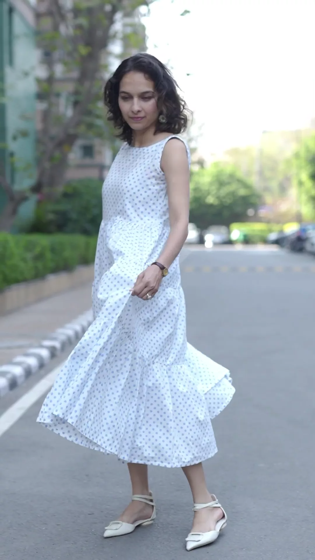 Iksa Cotton A Line dress
