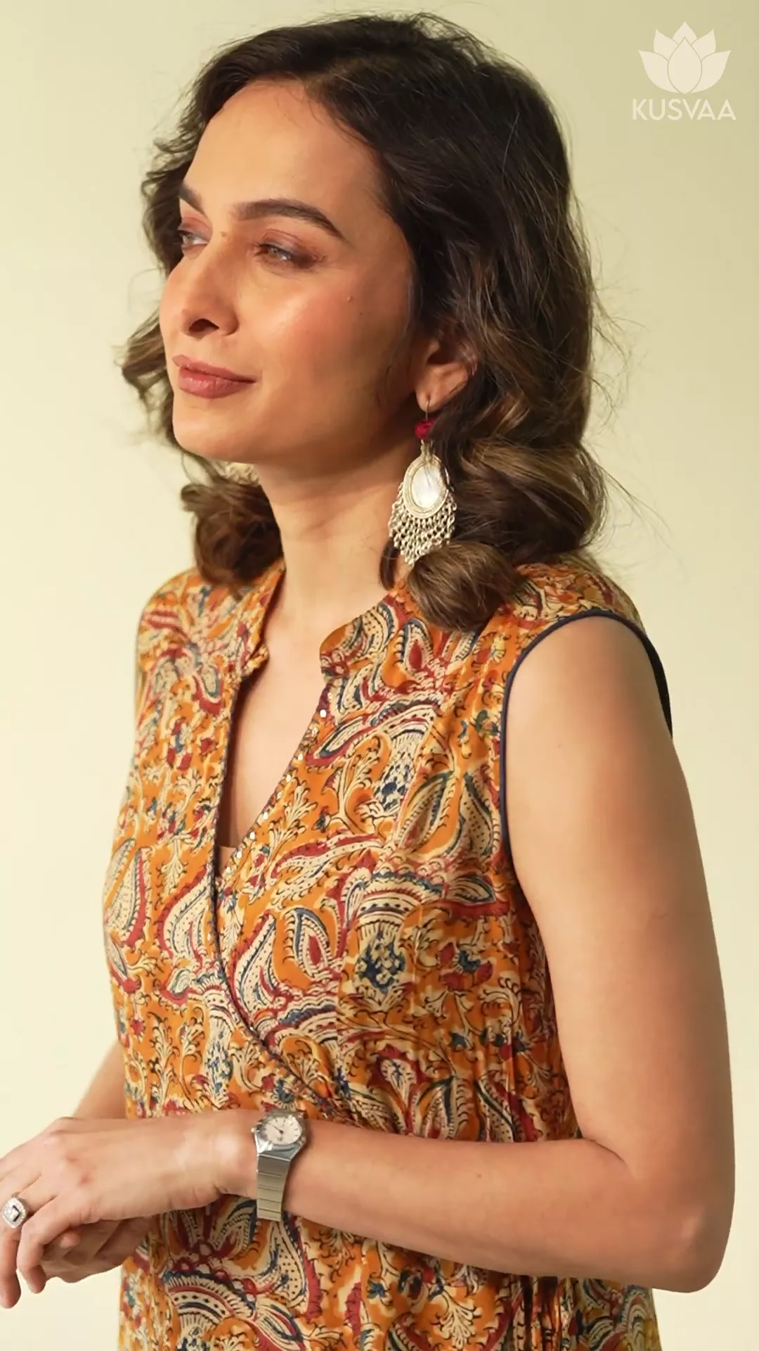 Ahani Muslin Kalamkari Kurta