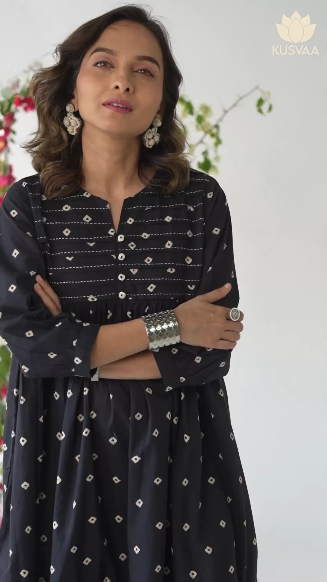 Anaya Cotton A Line Dress