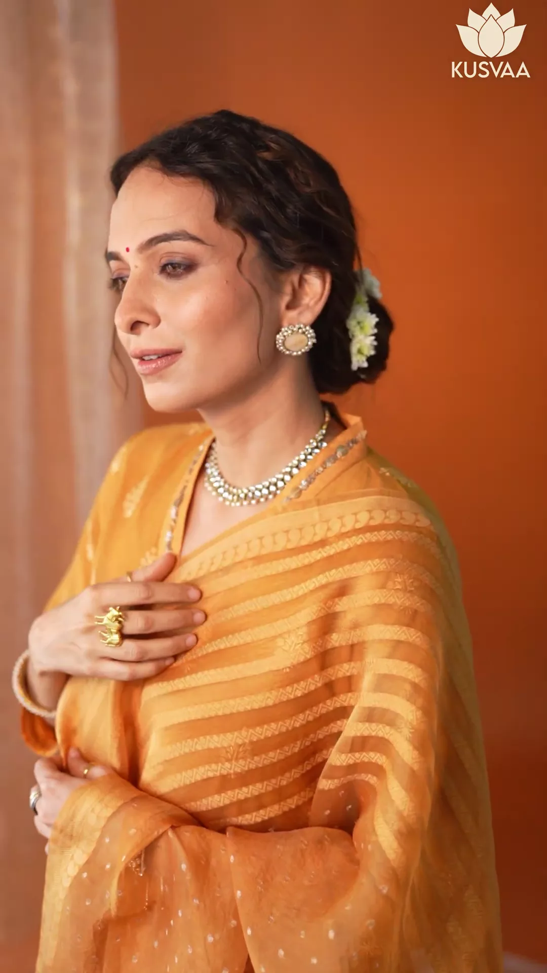 Pranashiv Chanderi Kurta Pant Set