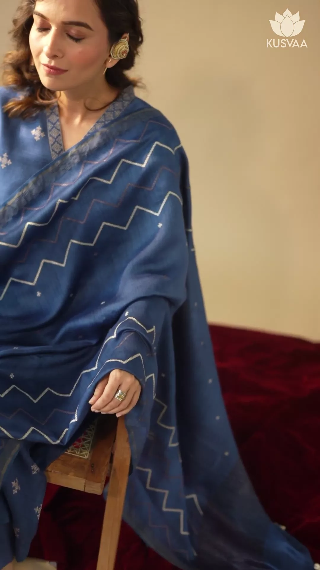 Amrita Tussar Kurta with Dupatta Set