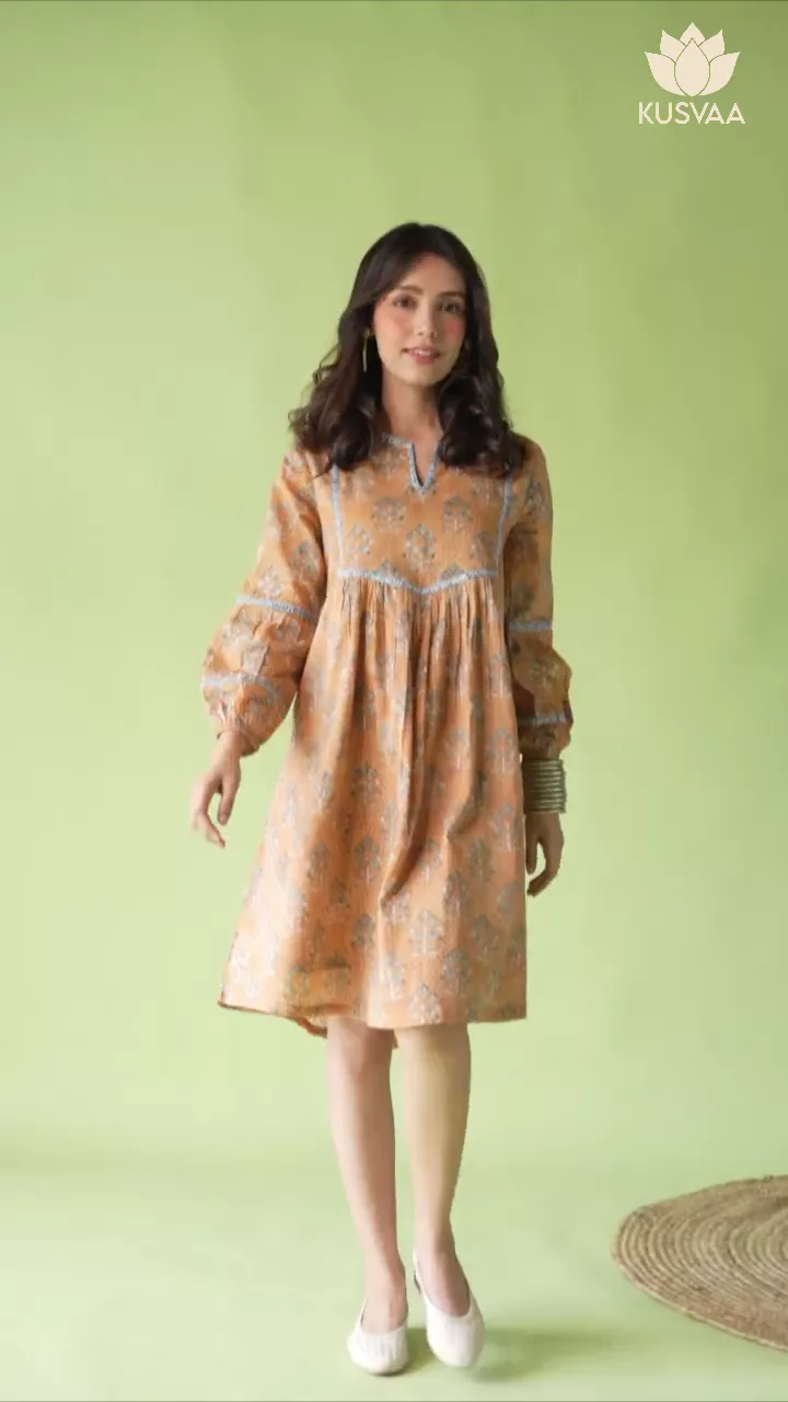 Vanita Handblock Mulmul Cotton Dress