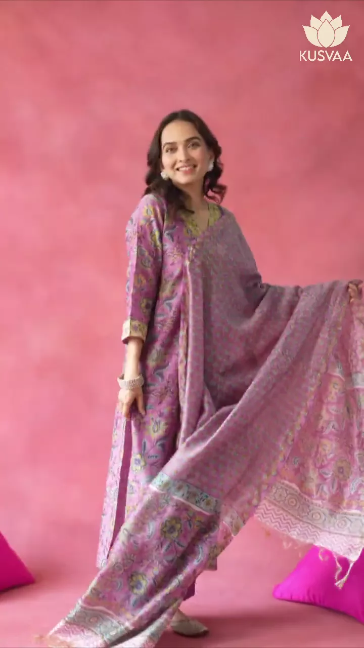 Kanaka Chanderi Kurta Dupatta Set