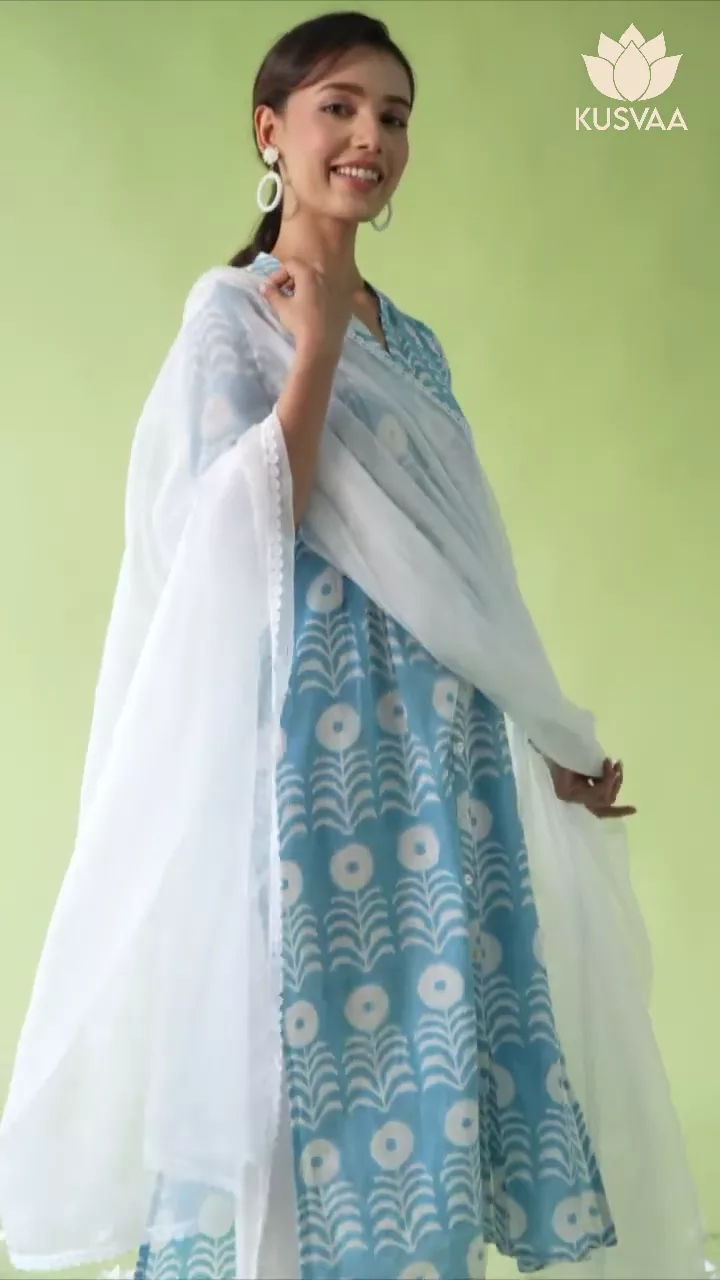 Eshana Handblock Cotton Kurta