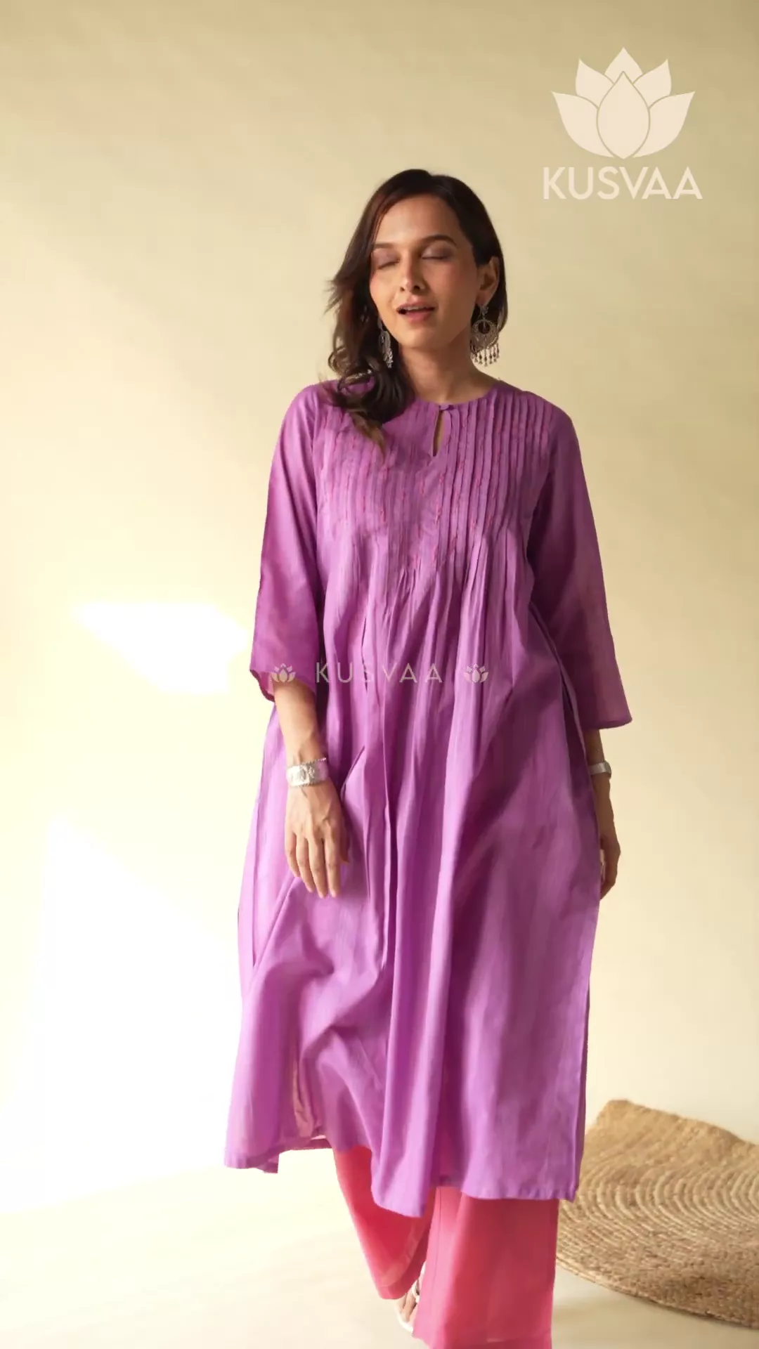 Dhara Cotton A-Line Dress